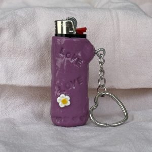 Lazy Daisy Lighter Case Keychain