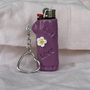Lazy Daisy Lighter Case Keychain